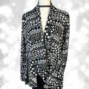 Boho Grunge Aesthetic Geometric Cardigan
